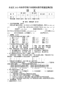 湖南省张家界市永定区2023-2024学年六年级上学期期末考试语文试题