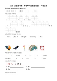 深圳市龙岗区2023-2024一年级上册语文期末试卷及答案