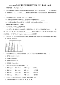 安徽省合肥市瑶海区2023_2024学年六年级上学期期末语文试卷