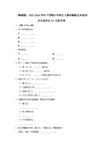 人教部编版五年级下册自相矛盾测试题