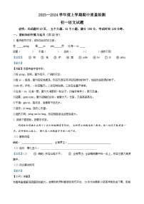 46，山东省淄博市临淄区2023-2024学年六年级（五四学制）上学期期中语文试题