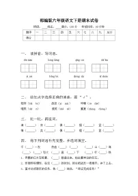 六年级语文下册 期末试卷（含答案）2023-2024学年统编版