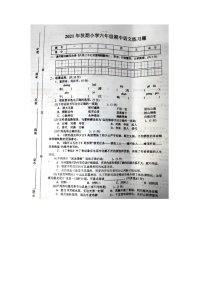 河南省南阳市南召县2021-2022学年六年级上学期期中语文试题