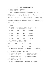 小升初综合能力提升测评卷（二）（试题）2023-2024学年统编版语文六年级下册