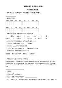 2023-2024学年山东省济宁市泗水县部编版六年级上册期末考试语文试卷（原卷版+解析版）