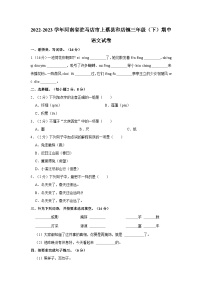 2022-2023学年河南省驻马店市上蔡县和店镇三年级下学期期中语文试卷（含答案）