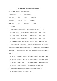 小升初综合能力提升质量检测卷（四）（试题）2023-2024学年统编版语文六年级下册