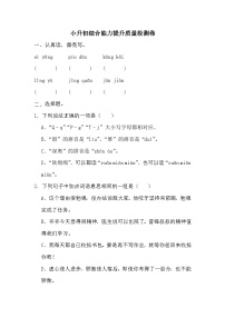 小升初综合能力提升质量检测卷（五）（试题）2023-2024学年统编版语文六年级下册