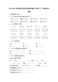 2022-2023学年黑龙江省哈尔滨市阿城区六年级上学期期末语文试卷（含答案）