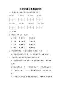 小升初质量检测模拟练习卷-2023-2024学年语文六年级下册统编版