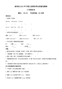 2023-2024学年湖南省永州市新田县部编版六年级上册期末考试语文试卷（原卷版+解析版）