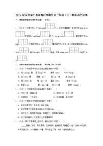 广东省梅州市梅江区2023-2024学年三年级上学期期末语文试卷