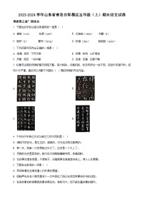 2023-2024学年山东省青岛市即墨区部编版五年级上册期末考试语文试卷（原卷版+解析版）