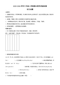 2023-2024学年河北省邢台市信都区部编版六年级上册期末考试语文试卷（原卷版+解析版）