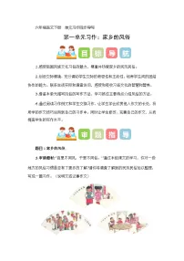 人教部编版六年级下册习作：家乡的风俗教案设计