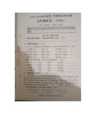 河北省邢台市隆尧县魏庄小学2023-2024学年五年级上学期期末语文试题