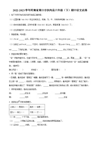 2022-2023学年河南省周口市扶沟县联考部编版六年级下册期中考试语文试卷（原卷版+解析版）