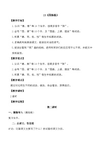 人教部编版二年级下册画杨桃第二课时教案