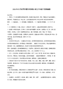 统编版语文六年级下册2024年小升初写作题专项训练-（含答案）