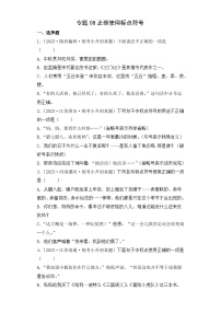 专题08 正确使用标点符合-2023-2024学年小升初语文备考真题分类汇编（统编版）