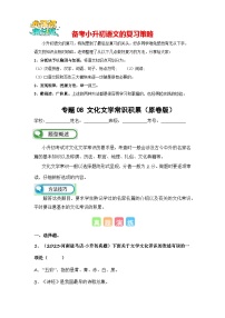 专题08 文化文学常识积累-备考2024学年小升初语文真题知识点汇编 （全国版）