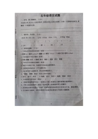 江苏省扬州市高邮市送桥镇中心小学2023-2024学年五年级下学期4月期中语文试题