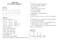 统编版小学语文五年级下册期中综合质量检测卷（二）（含答案）