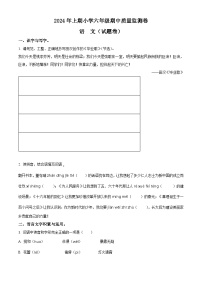 2023-2024学年湖南省怀化市通道县部编版六年级下册期中考试语文试卷（原卷版+解析版）