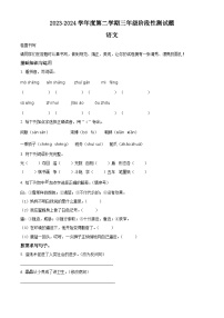 2023-2024学年山东省聊城市阳谷县部编版三年级下册期中考试语文试卷（原卷版+解析版）