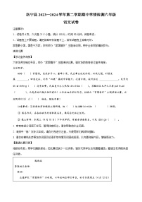 2023-2024学年河南省洛阳市洛宁县部编版六年级下册期中考试语文试卷（原卷版+解析版）