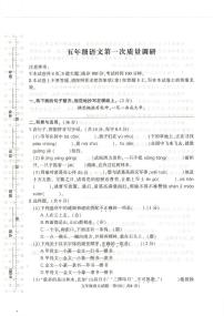 河南省信阳市平桥区2023-2024学年五年级下学期4月月考语文试题