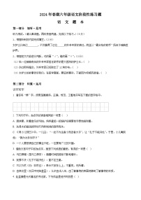 2023-2024学年河南省南阳市淅川县部编版六年级下册期中考试语文试卷（原卷版+解析版）