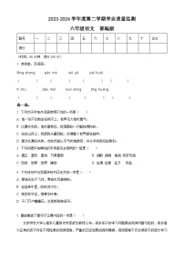 2023-2024学年河北省保定市望都县部编版六年级下册期中考试语文试卷（原卷版+解析版）