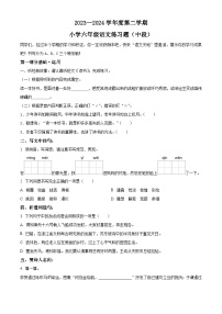 2023-2024学年广东省东莞市部编版六年级下册期中考试语文试卷（解析版+原卷版）