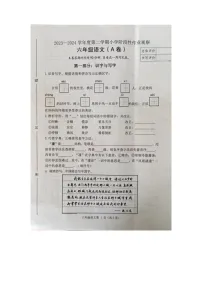 河北省唐山市迁安市2023-2024学年六年级下学期期中考试语文试卷