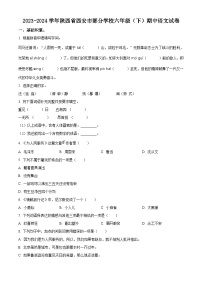 2023-2024学年陕西省西安市部分学校部编版六年级下册期中考试语文试卷（原卷版+解析版）