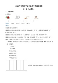 02，2023-2024学年湖南省怀化市通道县部编版五年级下册期中考试语文试卷