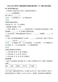 2023-2024学年广东省深圳市龙岗区部编版四年级下册期中考试语文试卷