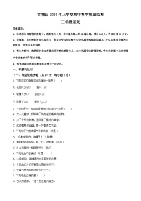 2023-2024学年湖南省郴州市汝城县部编版三年级下册期中考试语文试卷（原卷版+解析版）