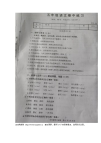 55，江苏省扬州市高邮市菱塘回族乡教育中心校2023-2024学年五年级下学期4月期中语文试题