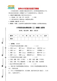 小升初语文综合模拟试卷03（部编版，含答案）