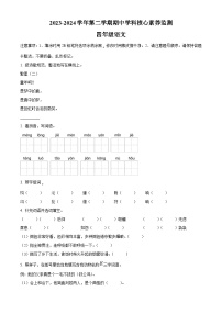 2023-2024学年广东省韶关市曲江区部编版四年级下册期中考试语文试卷（原卷版+解析版）