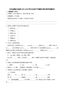 河北省邢台市威县2023-2024学年五年级下学期语文期中教学质量评价