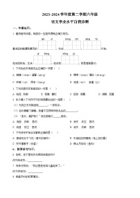 2023-2024学年河北省唐山市路南区部编版六年级下册期中考试语文试卷（原卷版+解析版）