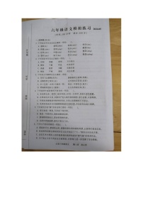 江苏省扬州市高邮市菱塘回族乡教育中心校2023-2024学年六年级下学期5月月考语文试题