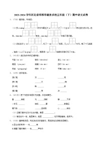 2023-2024学年河北省邯郸市磁县多校五年级（下）期中语文试卷