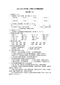 10 小升初模拟测试语文试题（5）（原卷+答案）2023-2024学年统编版语文六年级下册