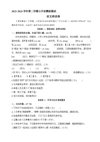 12 小升初模拟培优测评卷（试题）- 2023-2024学年语文六年级下册统编版