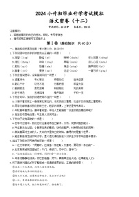 小升初毕业升学考试模拟（十二）试题-2023-2024学年统编版语文六年级下册