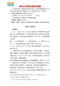 专题30 应用文作文-【真题汇编】2024年小升初语文冲刺真题分类汇编（统编版）